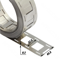 Никелированная лента 32700 2P без холдера